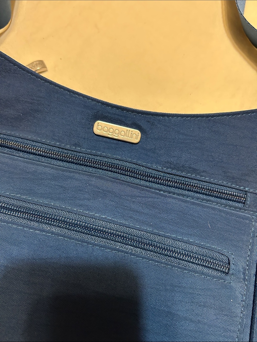 Baggallini Deep Blue Nylon Crossbody Bag - Picture 12 of 12